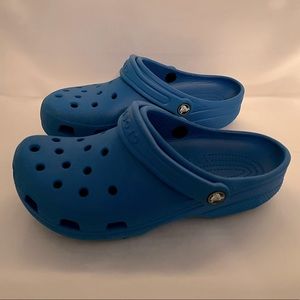 Crocs, used mens7/womans9 blue